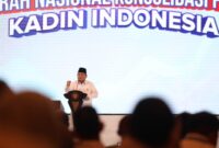 Presiden RI Prabowo Subianto menghadiri Musyawarah Nasional Kadin